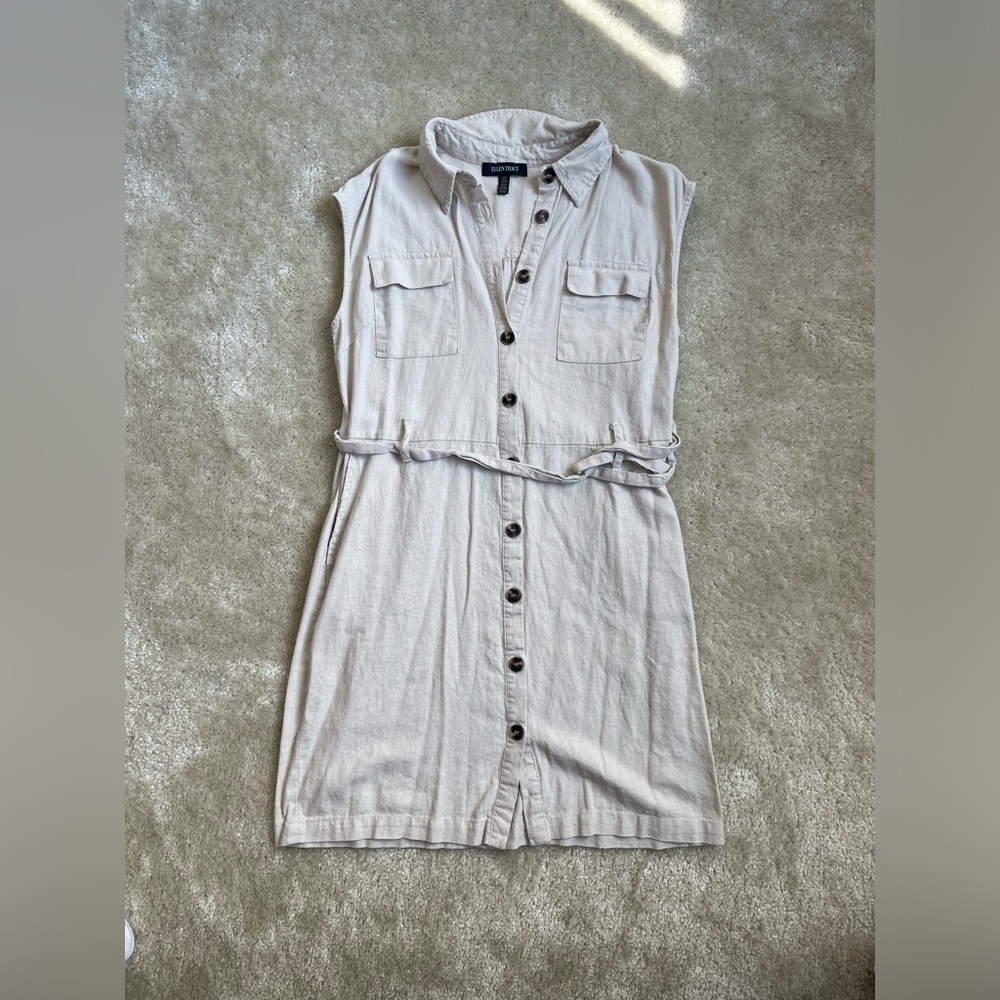 Ellen Tracy Linen Dress
